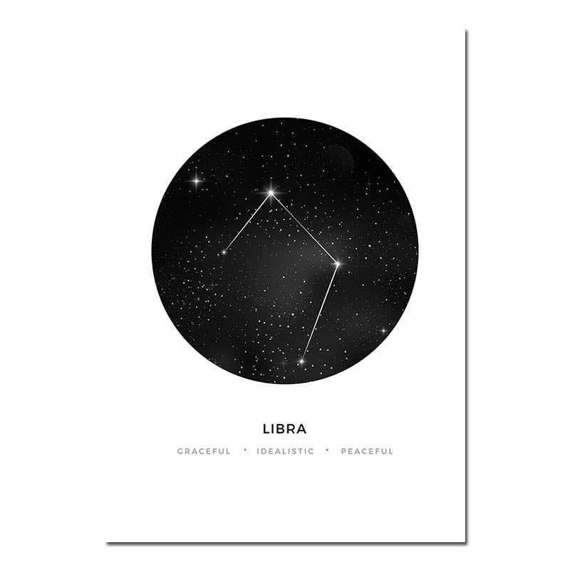 Constellation Nursery Wall Art Canvas Poster Prints