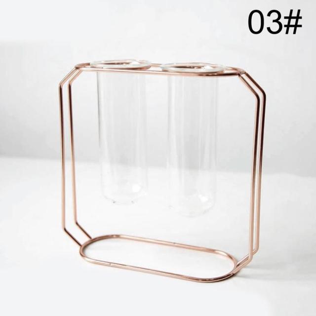 Nordic Simple Golden Glass Vase