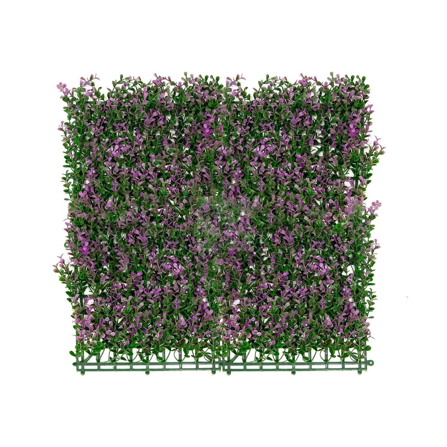 Artificial Purple Lavender Foliage Wall Panels 33 SQ FT UV Resistant